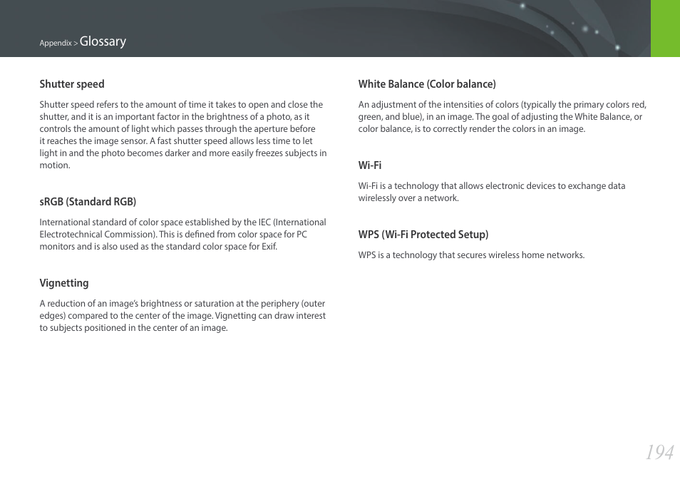 Samsung EV-NX2000BABUS User Manual | Page 195 / 203