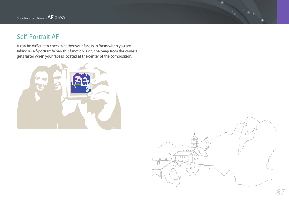 Self-portrait af | Samsung EV-NX2000BABUS User Manual | Page 88 / 203