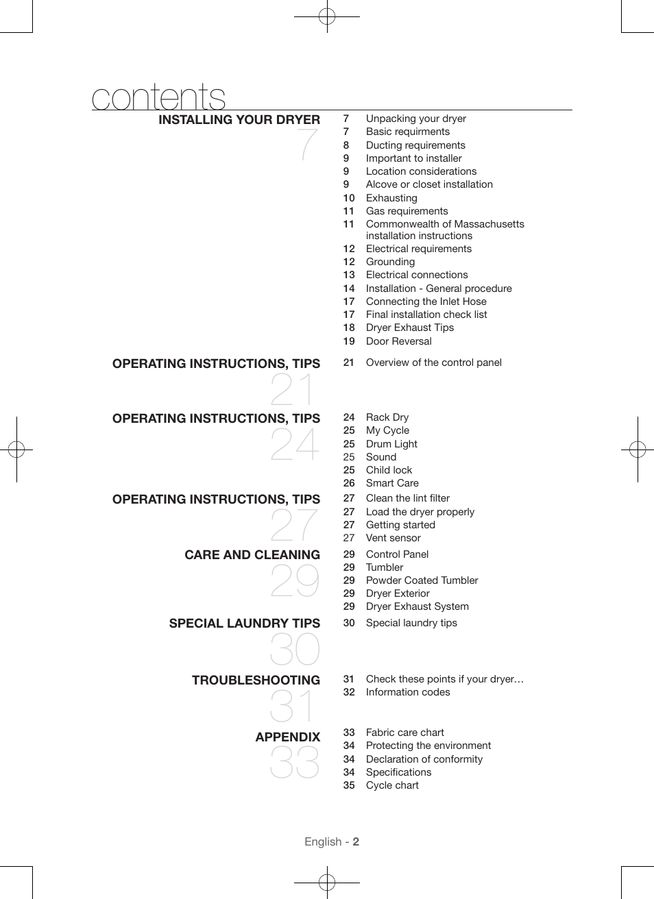 Samsung DV56H9000EW-A2 User Manual | Page 2 / 120