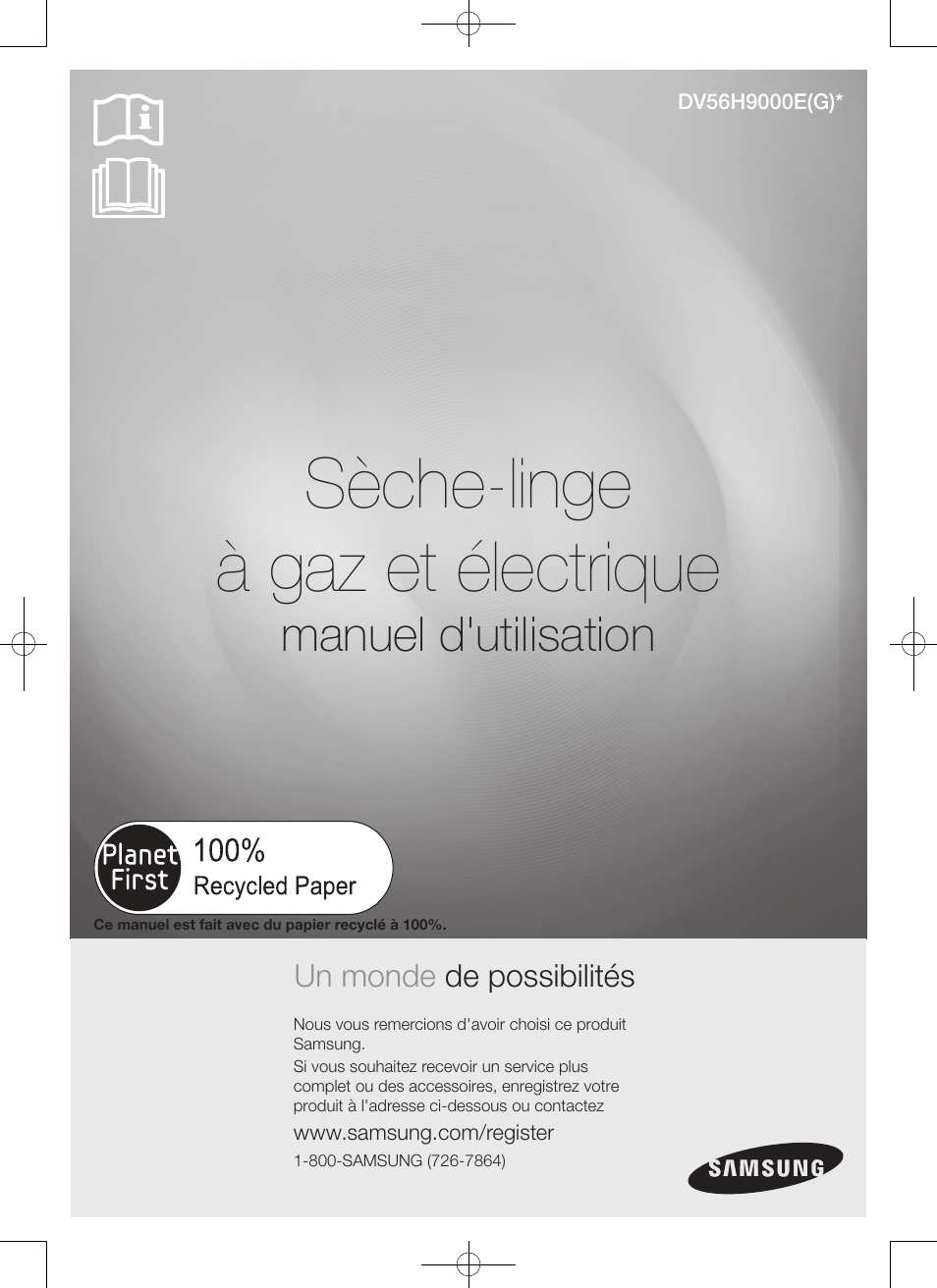 Dv9000ha dry_dv56h_user manual_dc68-03170h_cfr.pdf, Sèche-linge à gaz et électrique, Manuel d'utilisation | Un monde de possibilités | Samsung DV56H9000EW-A2 User Manual | Page 41 / 120