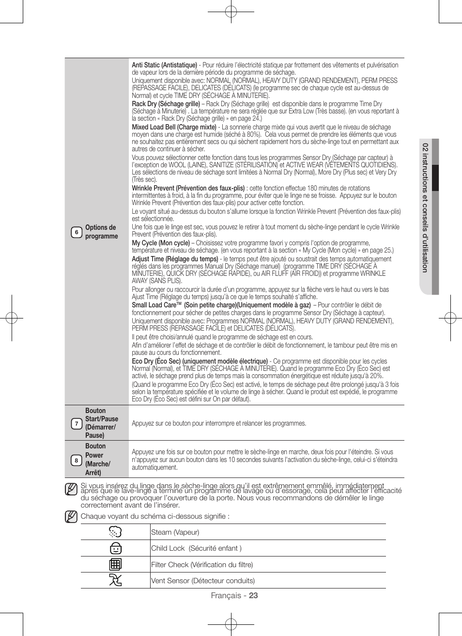 Samsung DV56H9000EW-A2 User Manual | Page 63 / 120