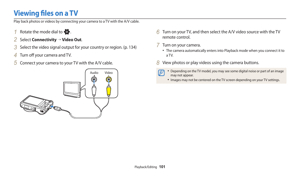 Viewing files on a tv | Samsung EC-WB250FBPBUS User Manual | Page 102 / 166