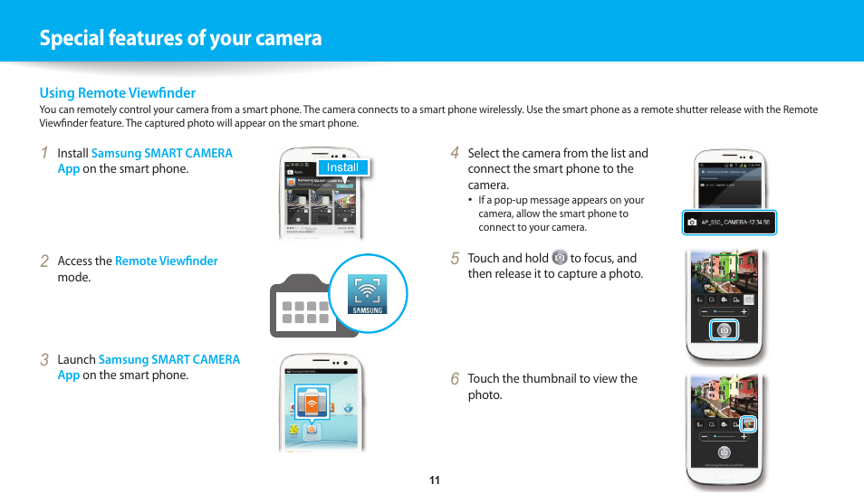 Special features of your camera | Samsung EC-WB250FBPBUS User Manual | Page 12 / 166