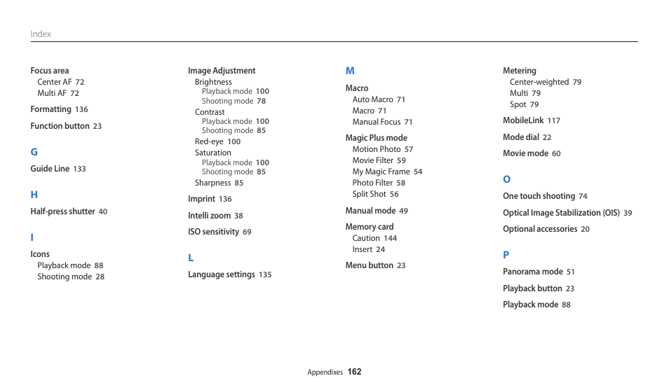 Samsung EC-WB250FBPBUS User Manual | Page 163 / 166