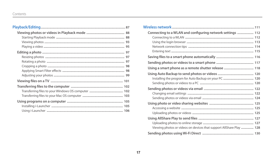 Samsung EC-WB250FBPBUS User Manual | Page 18 / 166