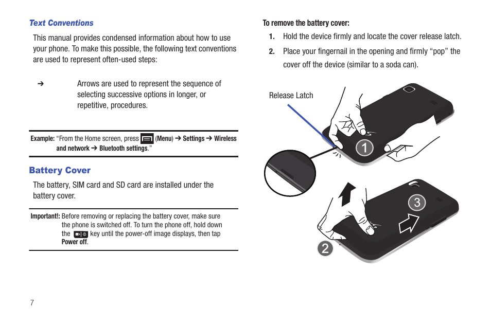 Battery cover | Samsung SGH-T959HAVTMB User Manual | Page 12 / 256