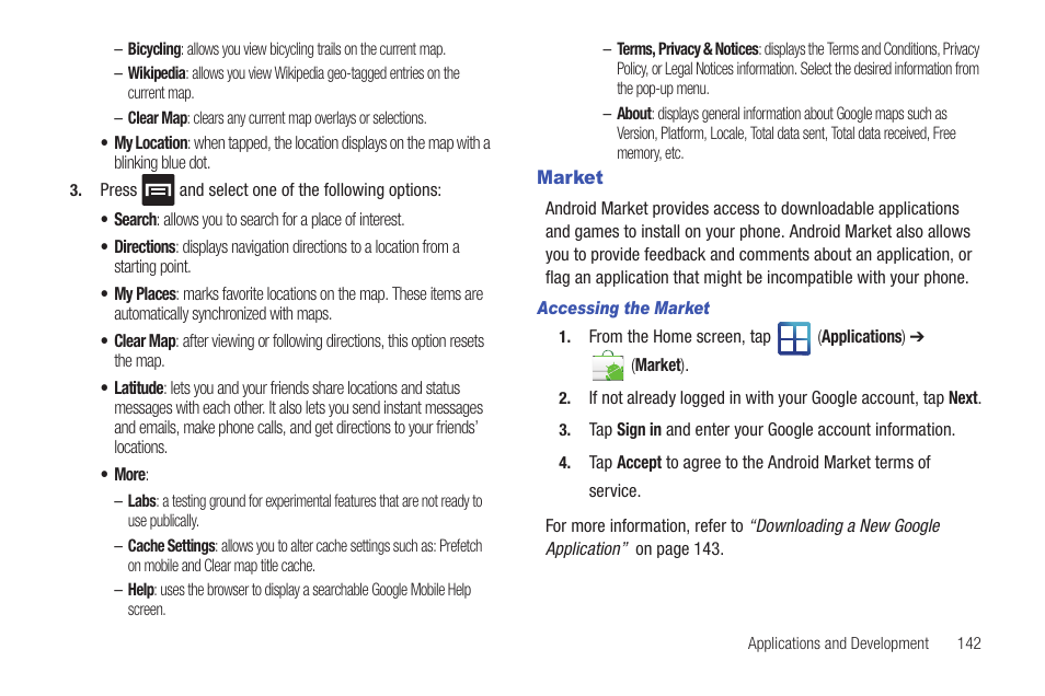 Market | Samsung SGH-T959HAVTMB User Manual | Page 147 / 256