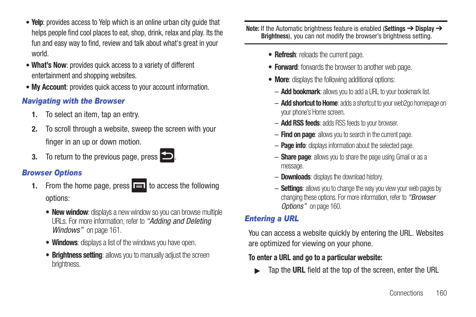 Samsung SGH-T959HAVTMB User Manual | Page 165 / 256