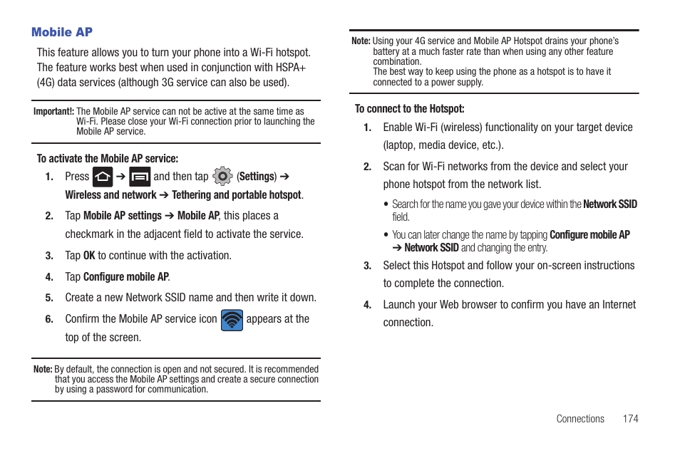 Mobile ap | Samsung SGH-T959HAVTMB User Manual | Page 179 / 256