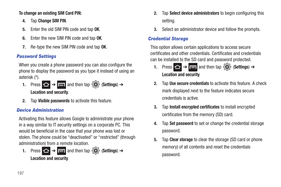 Samsung SGH-T959HAVTMB User Manual | Page 202 / 256