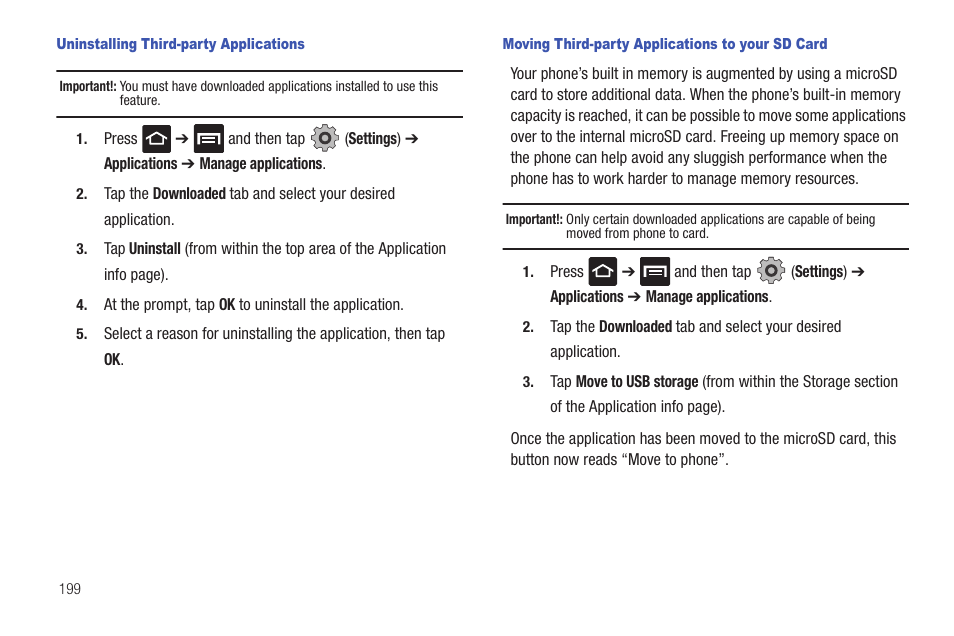 Samsung SGH-T959HAVTMB User Manual | Page 204 / 256