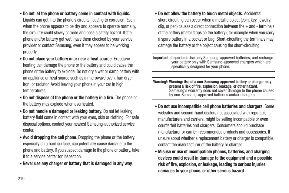 Samsung SGH-T959HAVTMB User Manual | Page 224 / 256