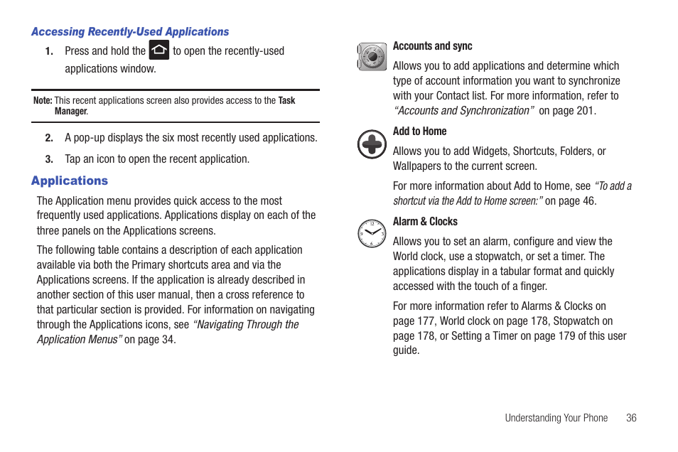 Applications | Samsung SGH-T959HAVTMB User Manual | Page 41 / 256