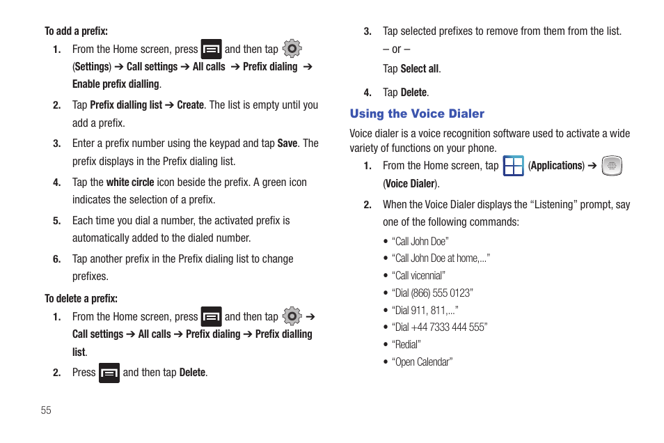 Using the voice dialer | Samsung SGH-T959HAVTMB User Manual | Page 60 / 256