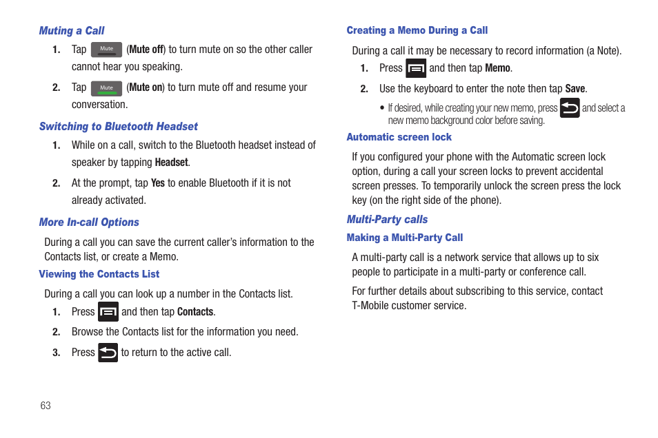 Samsung SGH-T959HAVTMB User Manual | Page 68 / 256