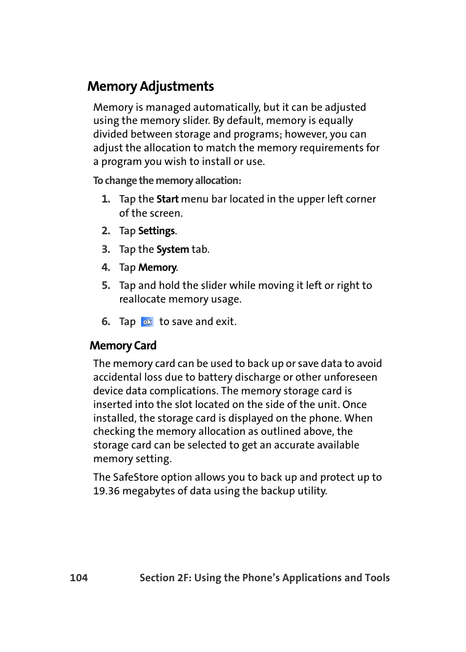 Memory adjustments | Samsung SCH-I830MSASPR User Manual | Page 112 / 236