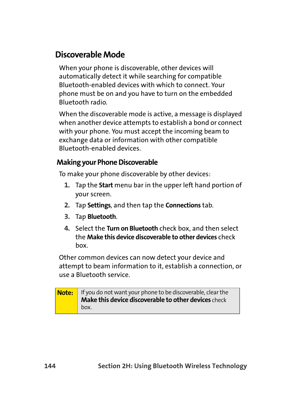 Discoverable mode | Samsung SCH-I830MSASPR User Manual | Page 152 / 236