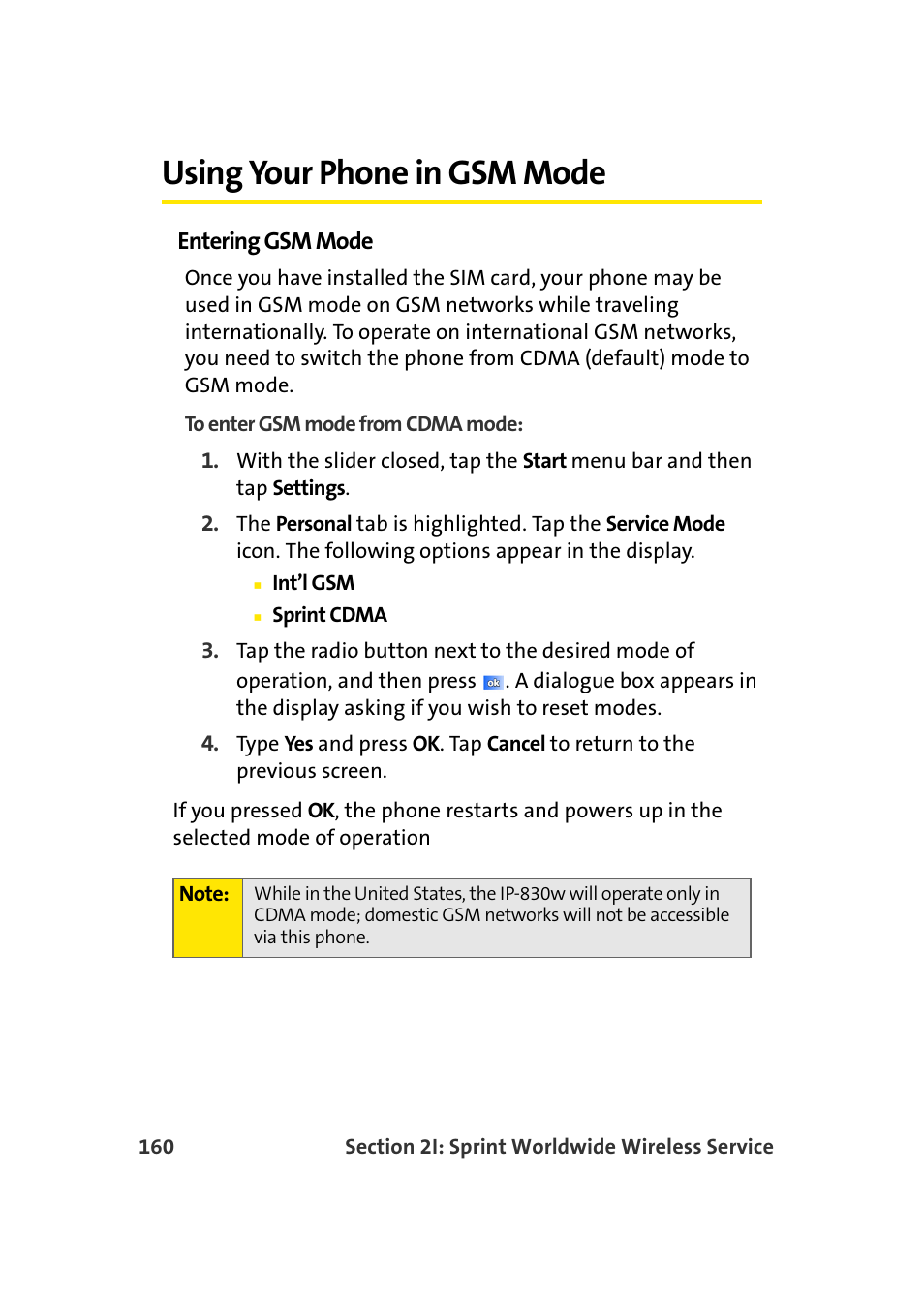 Using your phone in gsm mode | Samsung SCH-I830MSASPR User Manual | Page 168 / 236