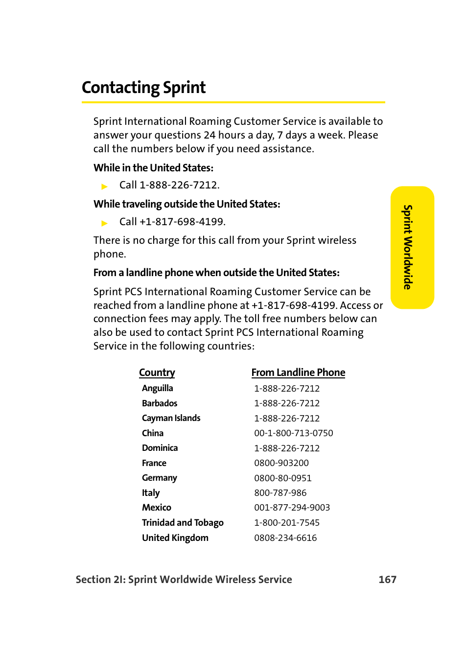 Contacting sprint | Samsung SCH-I830MSASPR User Manual | Page 175 / 236