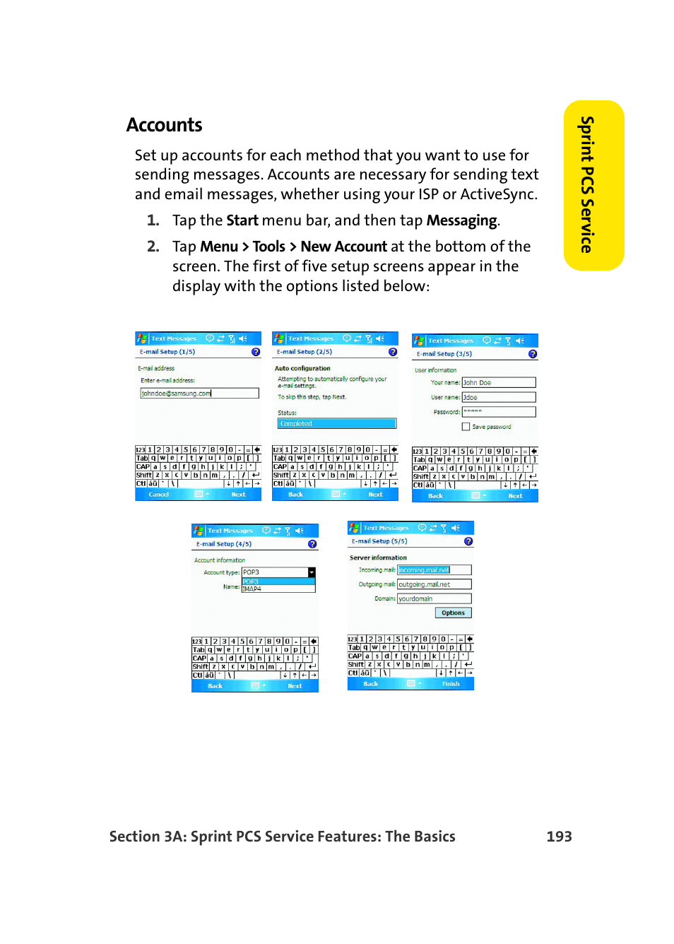 Accounts | Samsung SCH-I830MSASPR User Manual | Page 201 / 236