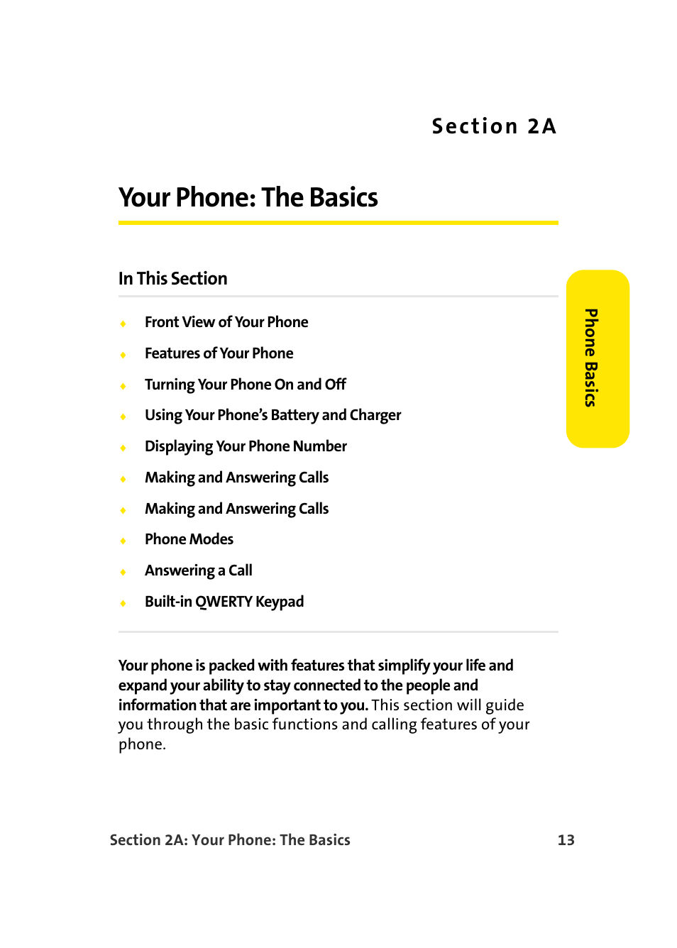 Your phone: the basics, 2a. your phone: the basics, Phone basics | Samsung SCH-I830MSASPR User Manual | Page 21 / 236