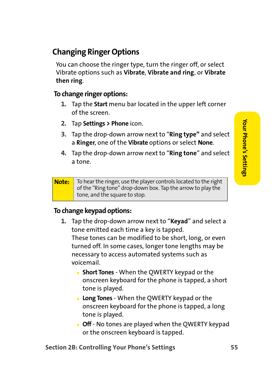 Changing ringer options | Samsung SCH-I830MSASPR User Manual | Page 63 / 236