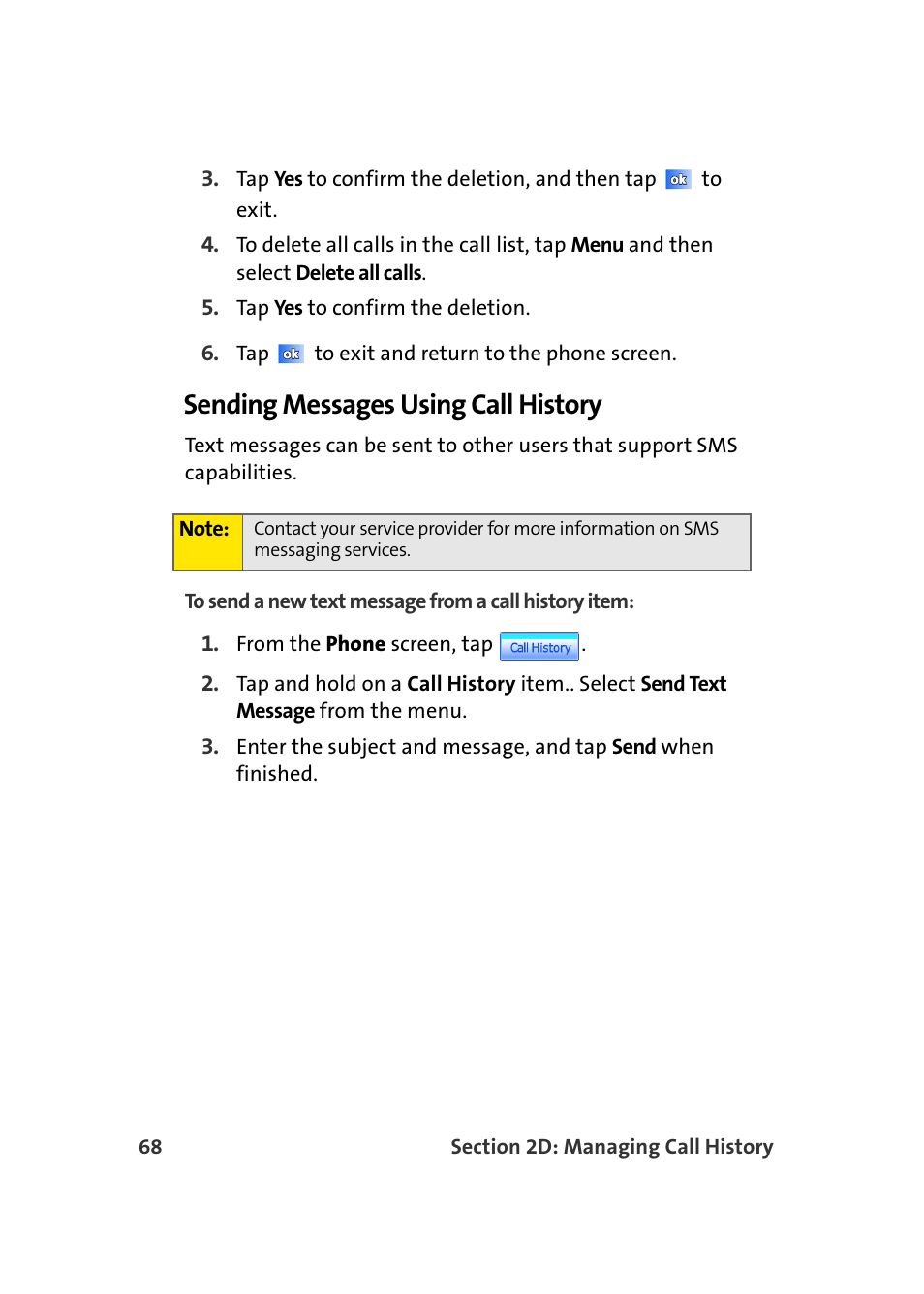 Sending messages using call history | Samsung SCH-I830MSASPR User Manual | Page 76 / 236