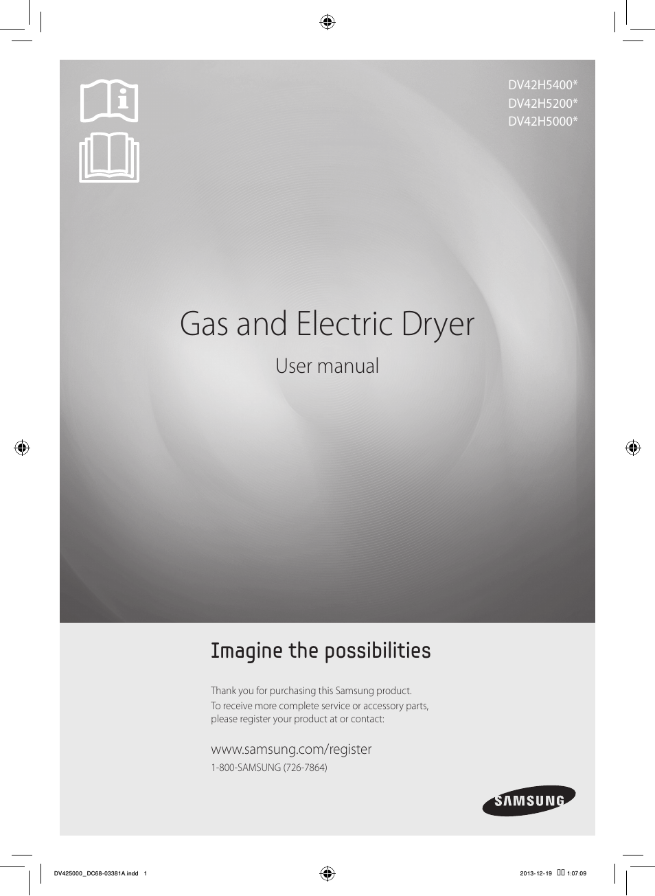 Samsung DV42H5200GF-A3 User Manual | 132 pages