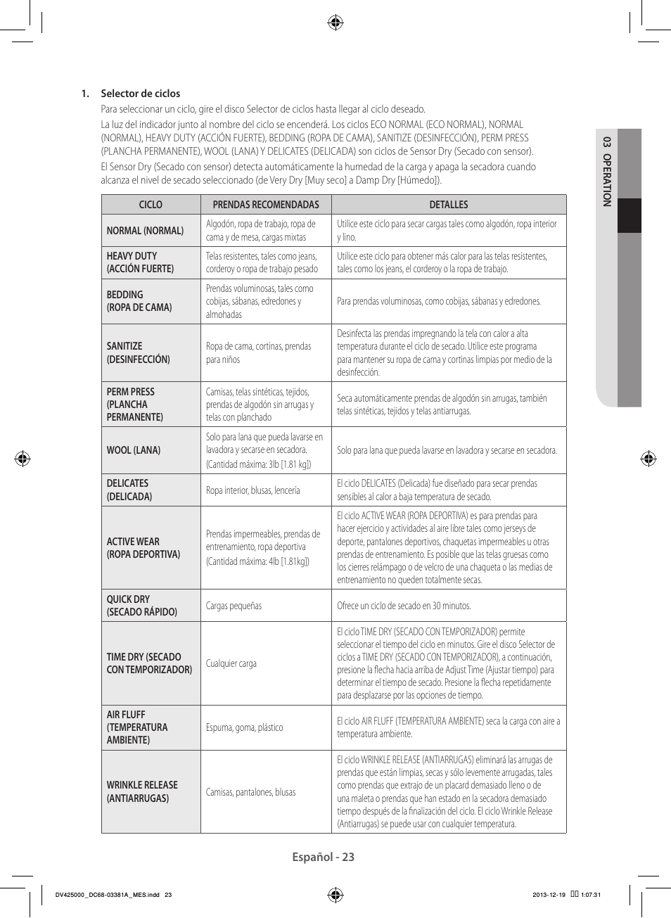 Samsung DV42H5200GF-A3 User Manual | Page 111 / 132