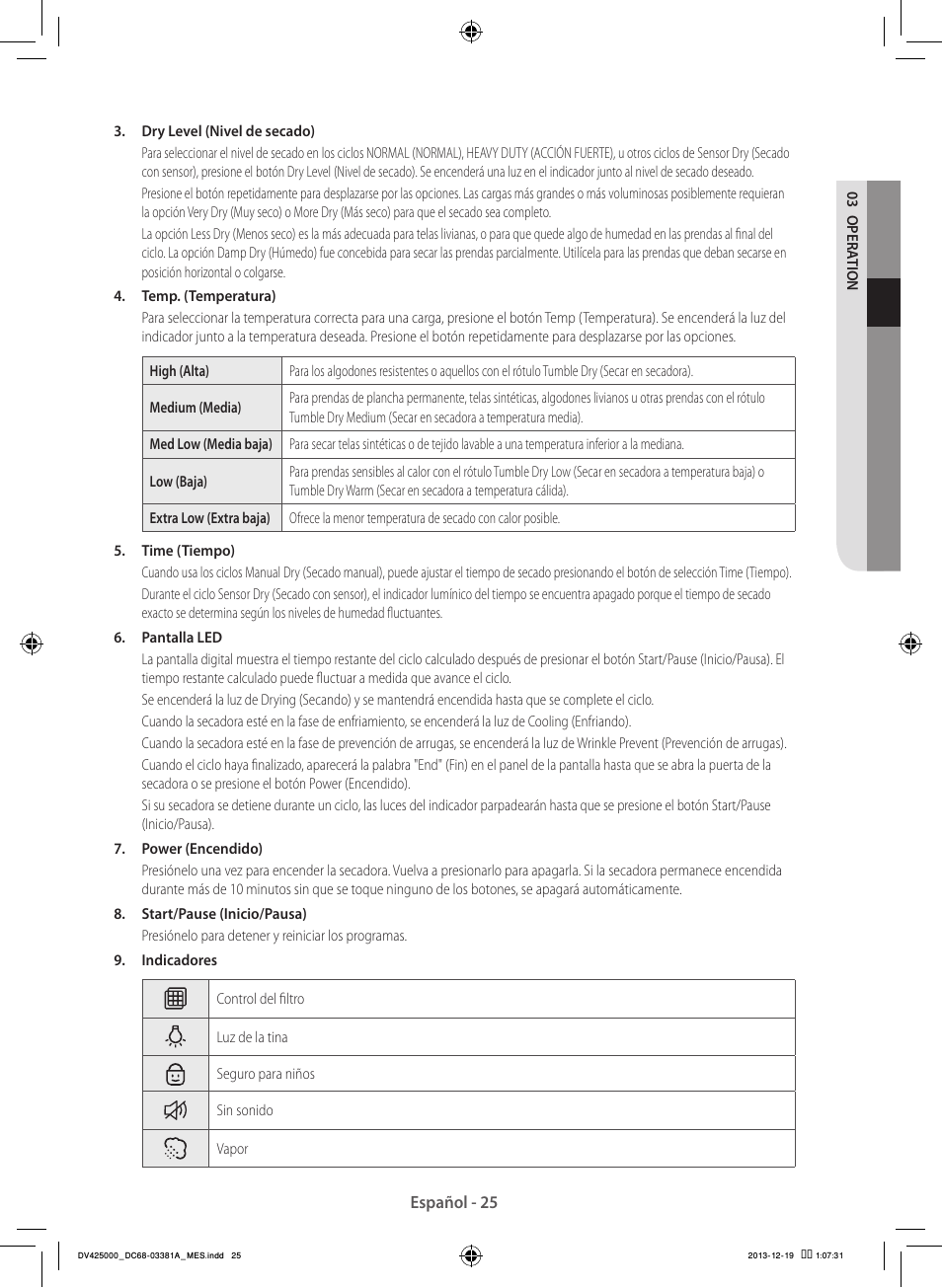 Samsung DV42H5200GF-A3 User Manual | Page 113 / 132