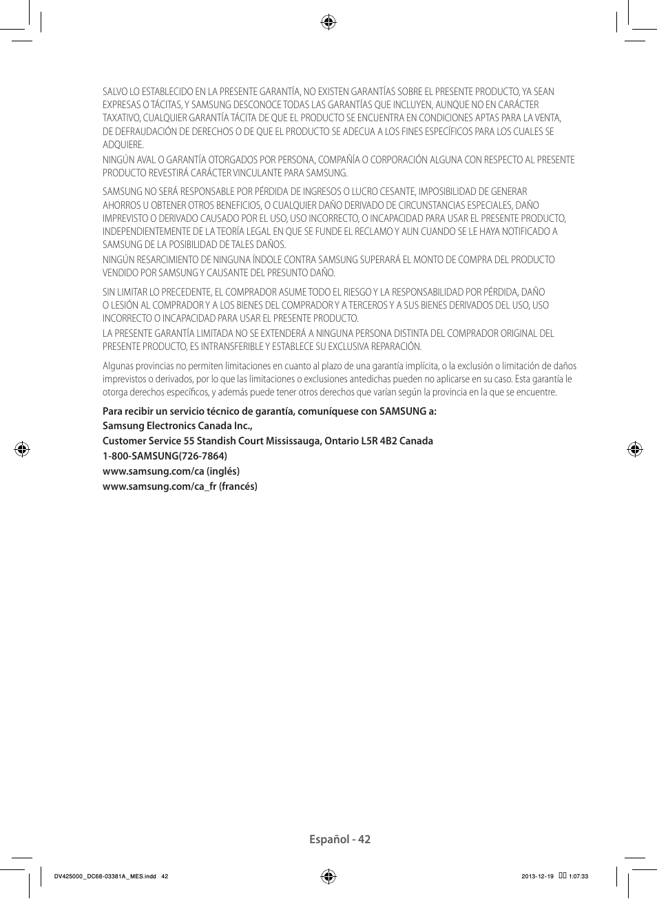 Samsung DV42H5200GF-A3 User Manual | Page 130 / 132