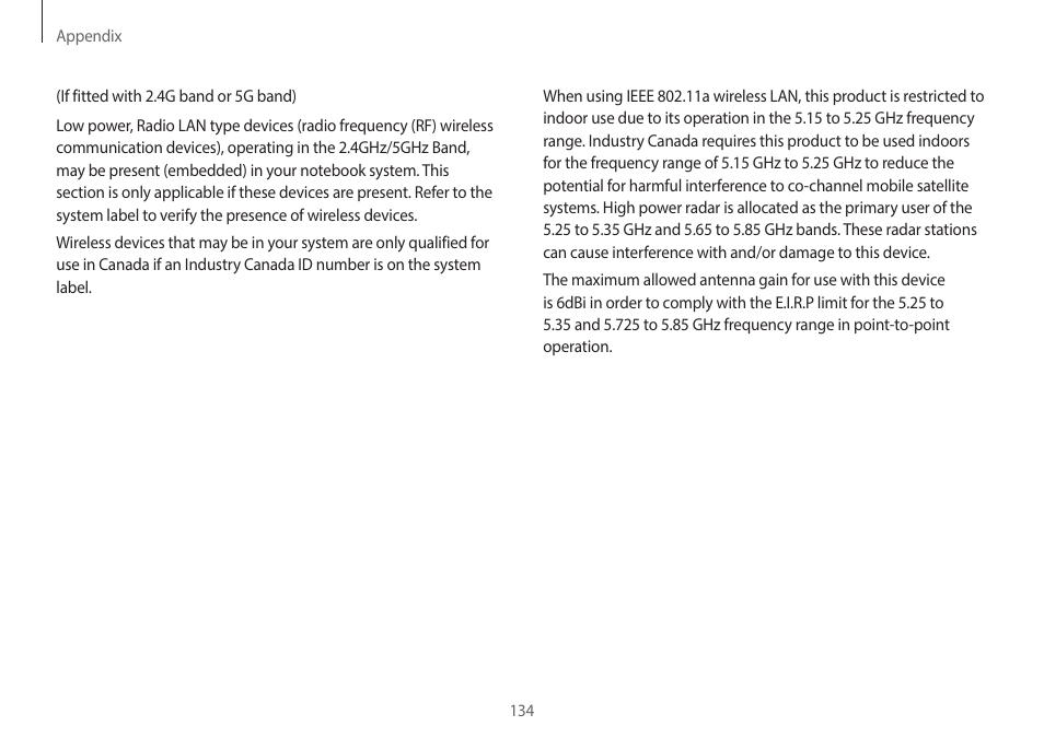 Samsung NP940X3G-S02US User Manual | Page 134 / 149