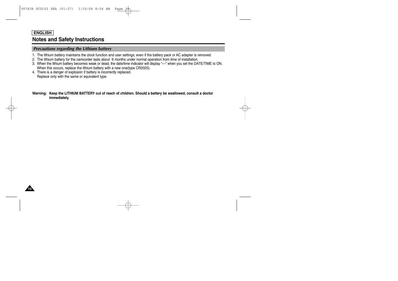 Samsung SC-D103-XAC User Manual | Page 14 / 112