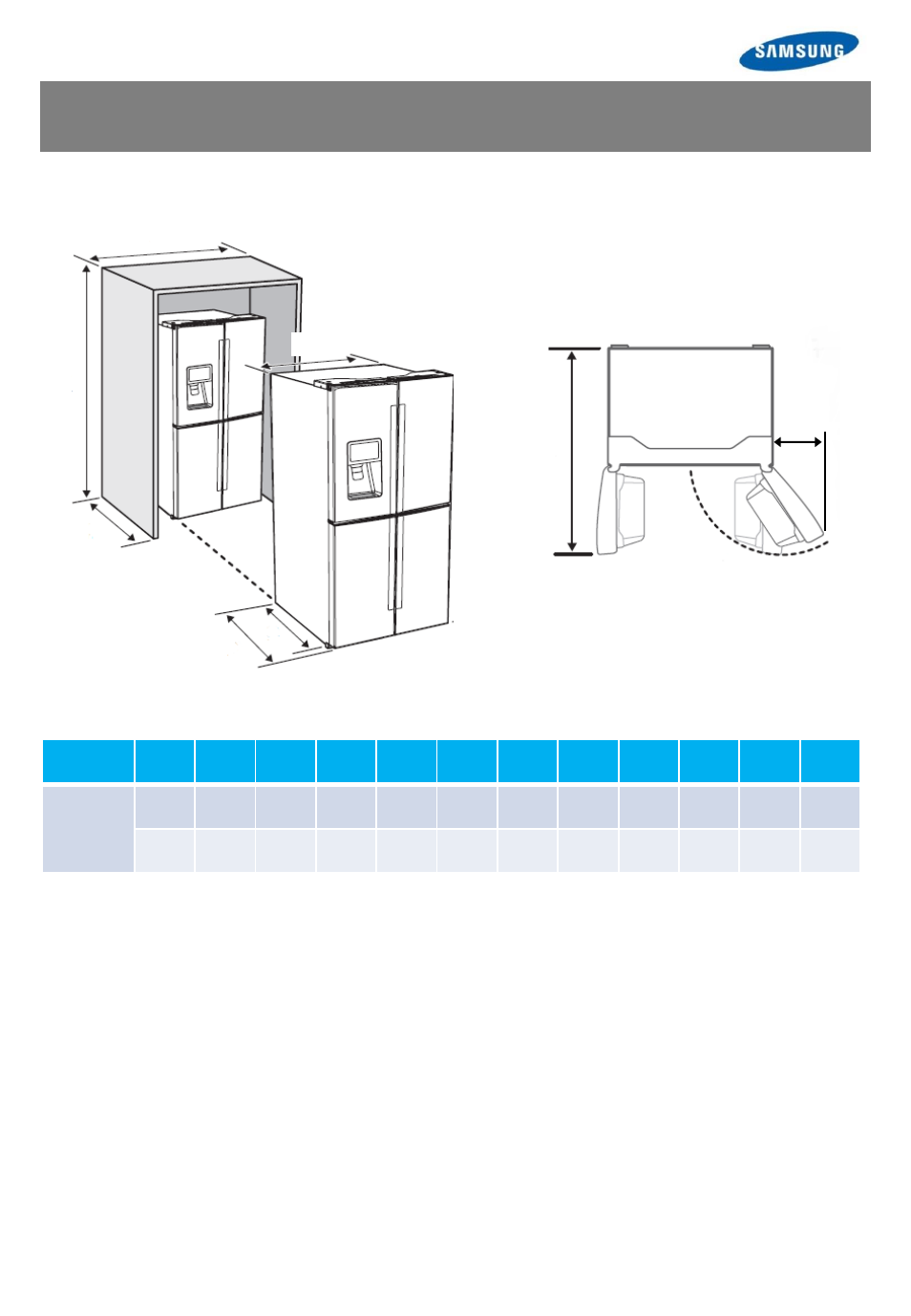 Samsung RF28HFPDBSR-AA User Manual | 1 page