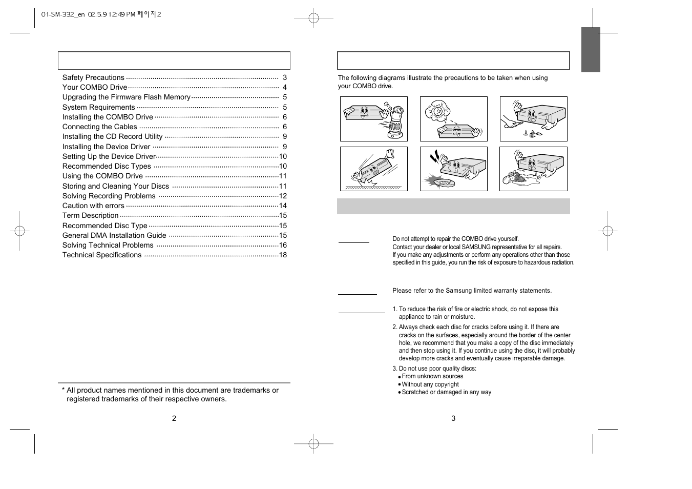 Samsung SM-332BRNS User Manual | Page 2 / 10