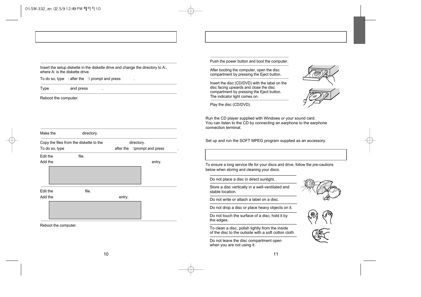 Using the drive | Samsung SM-332BRNS User Manual | Page 6 / 10