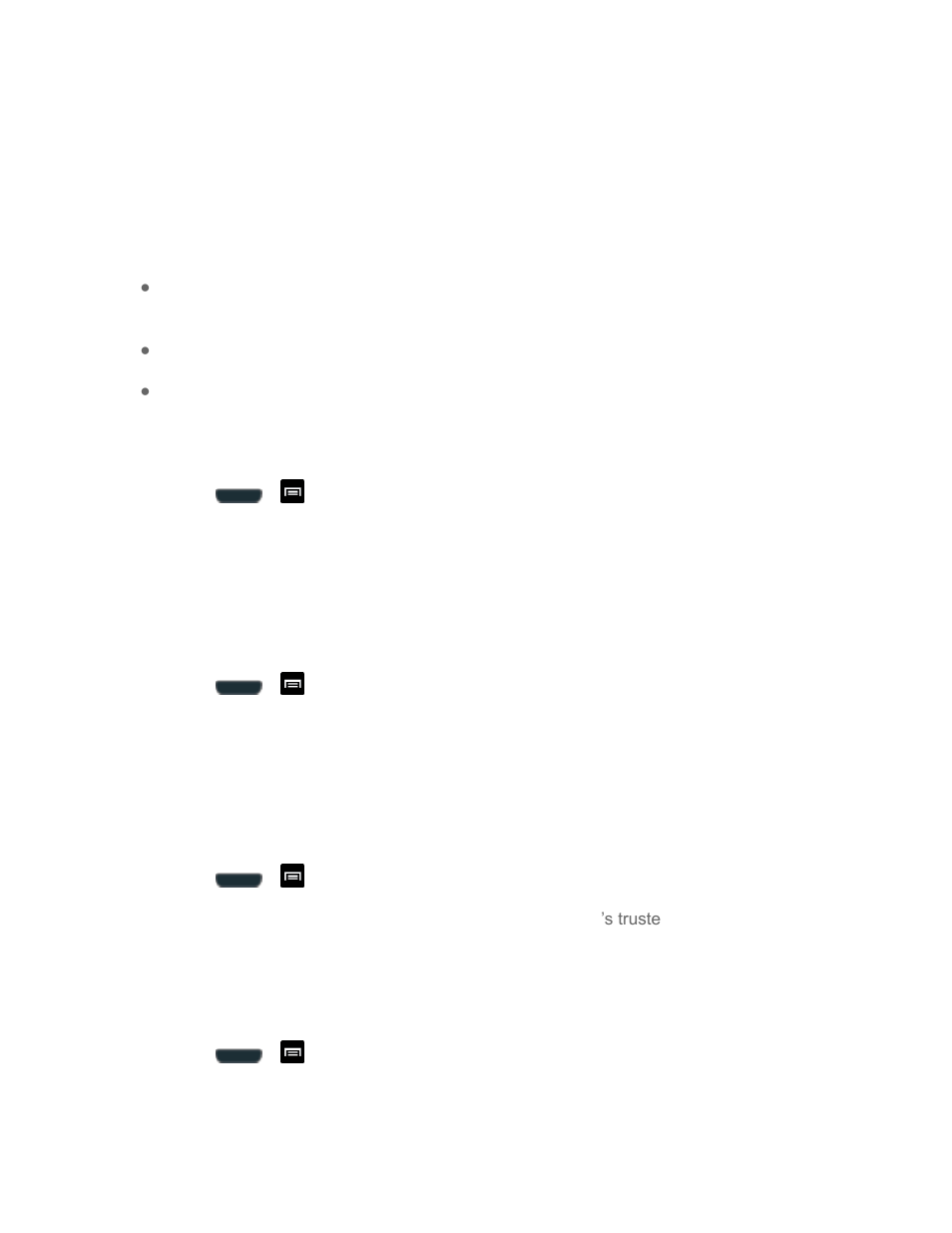 Unknown sources, Trusted credentials, Install from device storage | Samsung SPH-L710MBASPR User Manual | Page 100 / 238