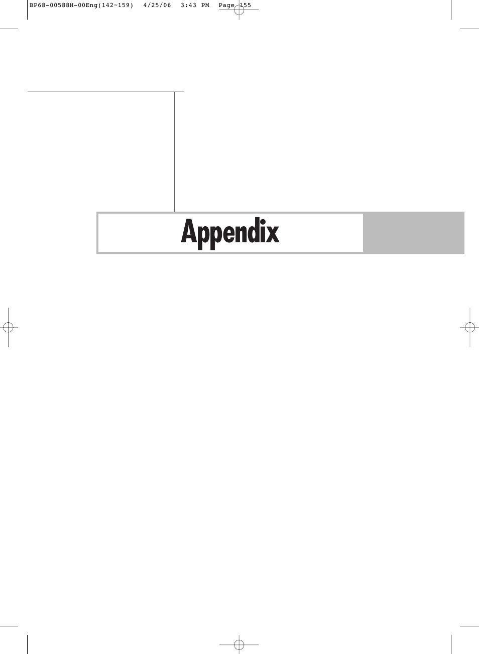 Appendix | Samsung HLS6188WX-XAA User Manual | Page 155 / 160