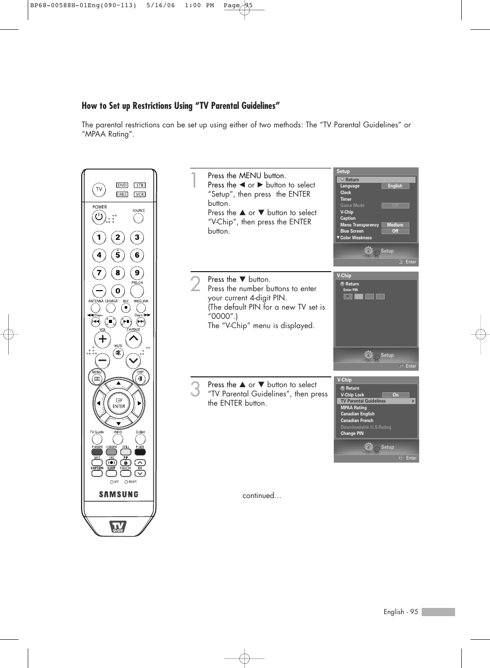 Samsung HLS6188WX-XAA User Manual | Page 95 / 160