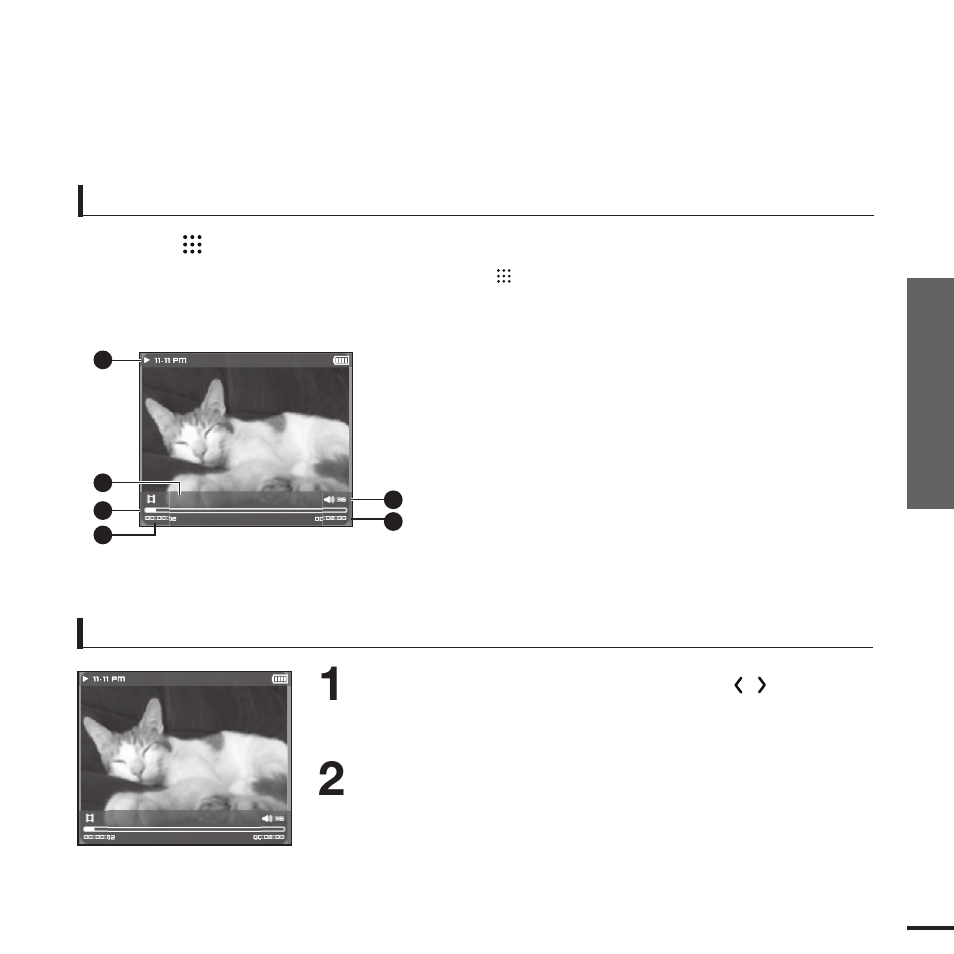 Video information display | Samsung YP-T9JQB-XAA User Manual | Page 35 / 77