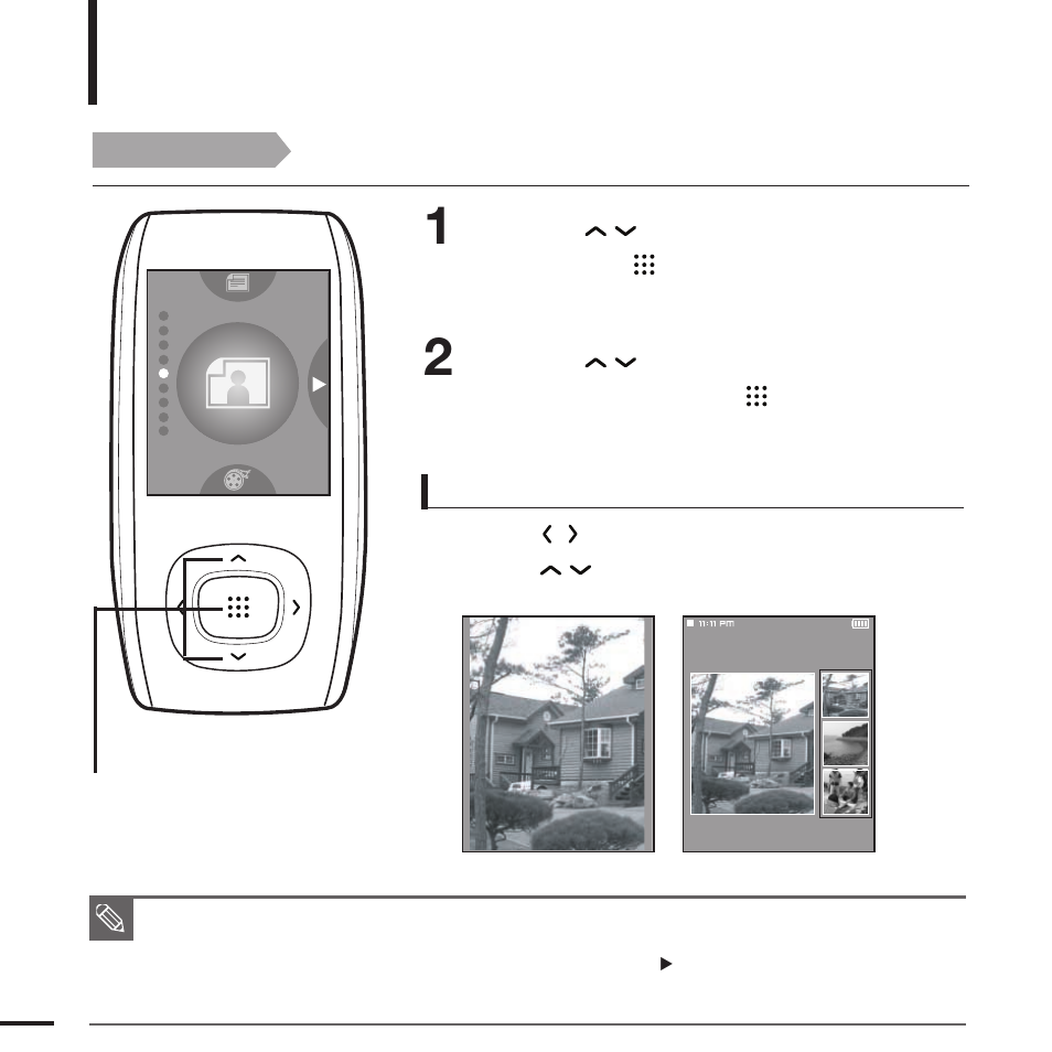 Photo viewing | Samsung YP-T9JQB-XAA User Manual | Page 38 / 77