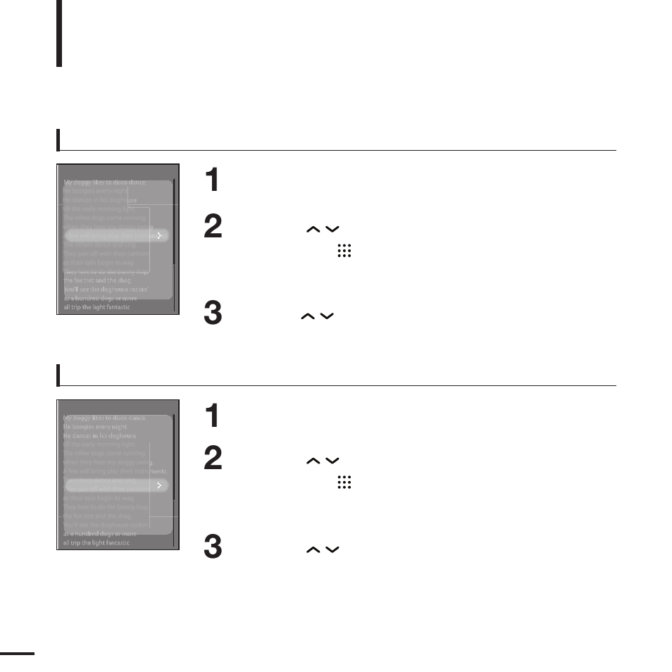 Using text menu, Continued) | Samsung YP-T9JQB-XAA User Manual | Page 46 / 77