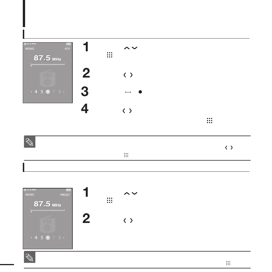 Setting a frequency, Continued) | Samsung YP-T9JQB-XAA User Manual | Page 50 / 77