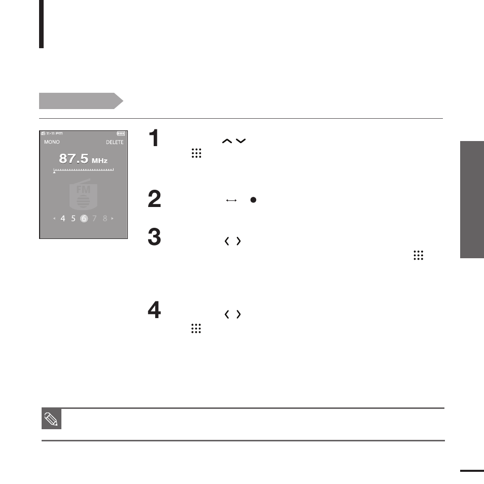 To delete presets | Samsung YP-T9JQB-XAA User Manual | Page 51 / 77