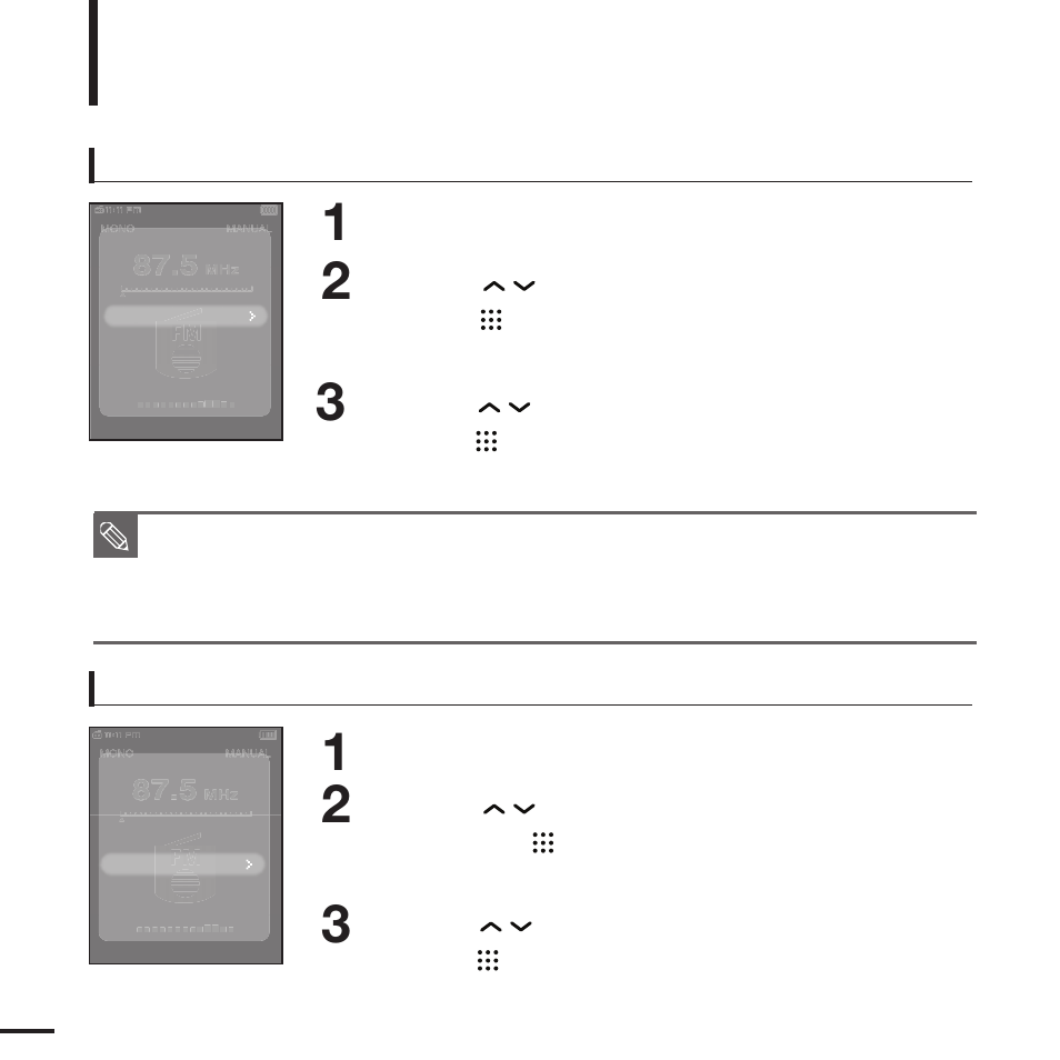 Using fm radio menu | Samsung YP-T9JQB-XAA User Manual | Page 52 / 77