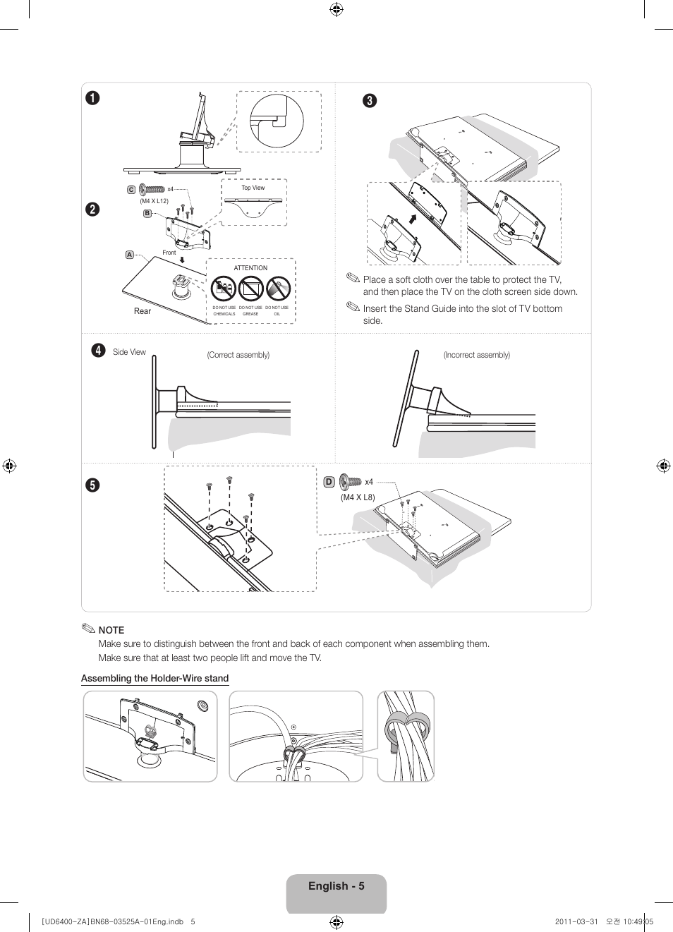 Samsung UN46D6450UFXZA User Manual | Page 5 / 25