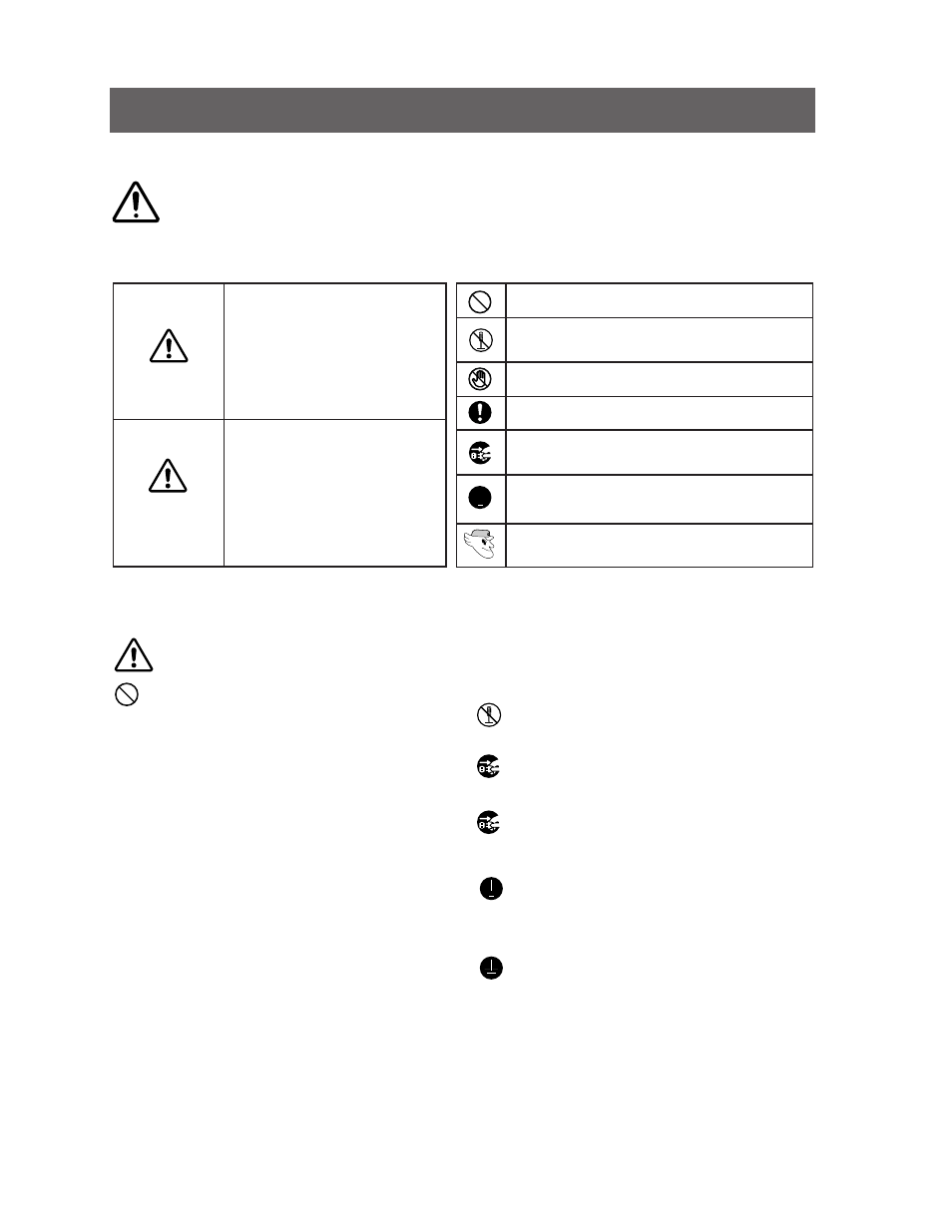 Safety warning signs | Samsung RS2555SW-XAC User Manual | Page 2 / 32