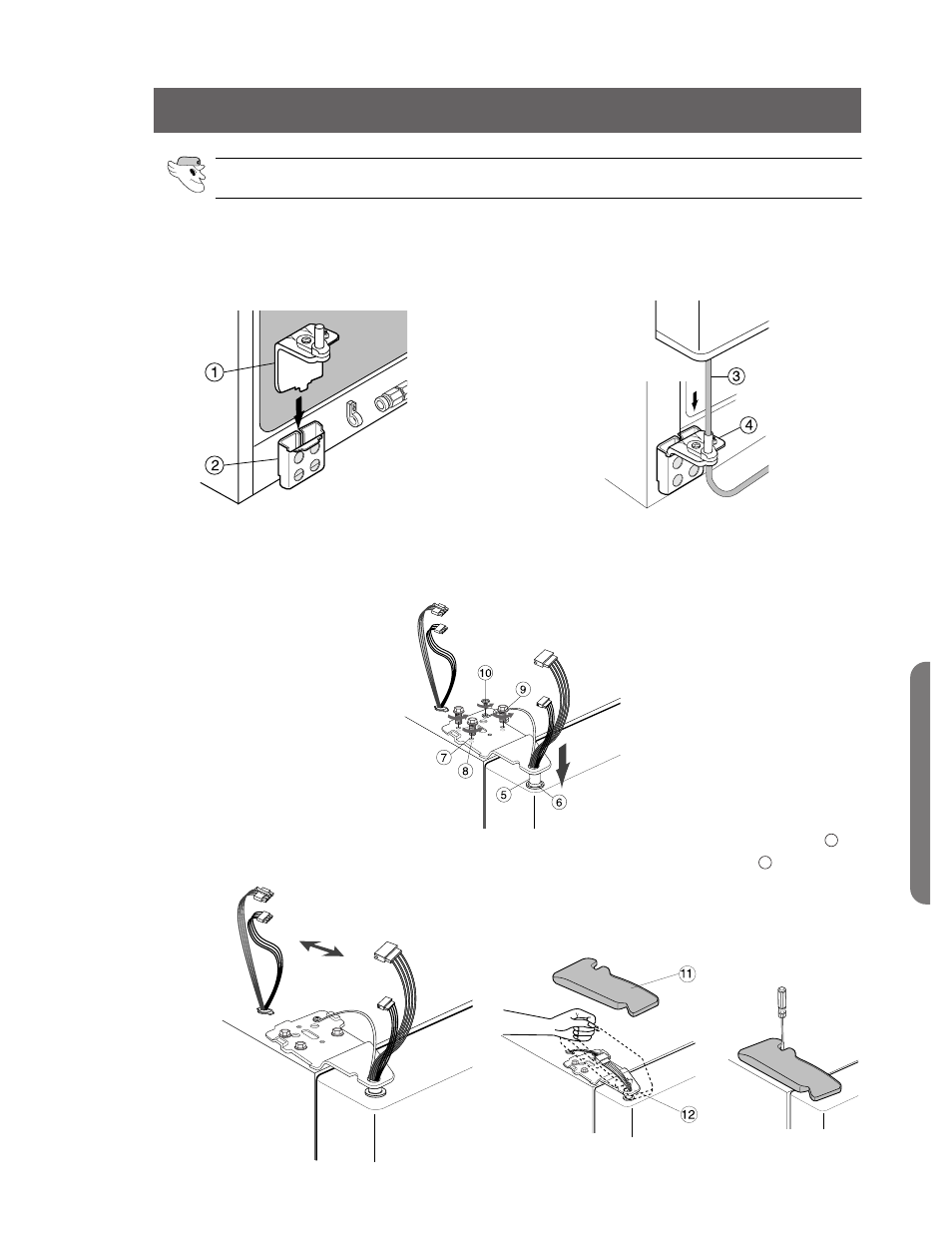 Reattaching the refrigerator doors, Reattaching the freezer door | Samsung RS2555SW-XAC User Manual | Page 21 / 32