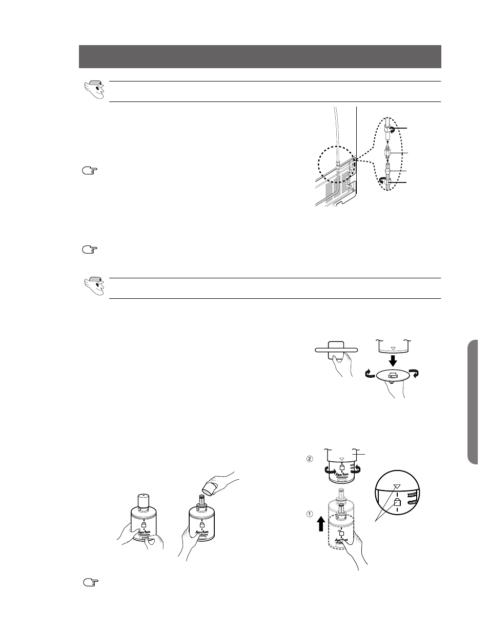 Installation of the water dispenser line | Samsung RS2555SW-XAC User Manual | Page 27 / 32