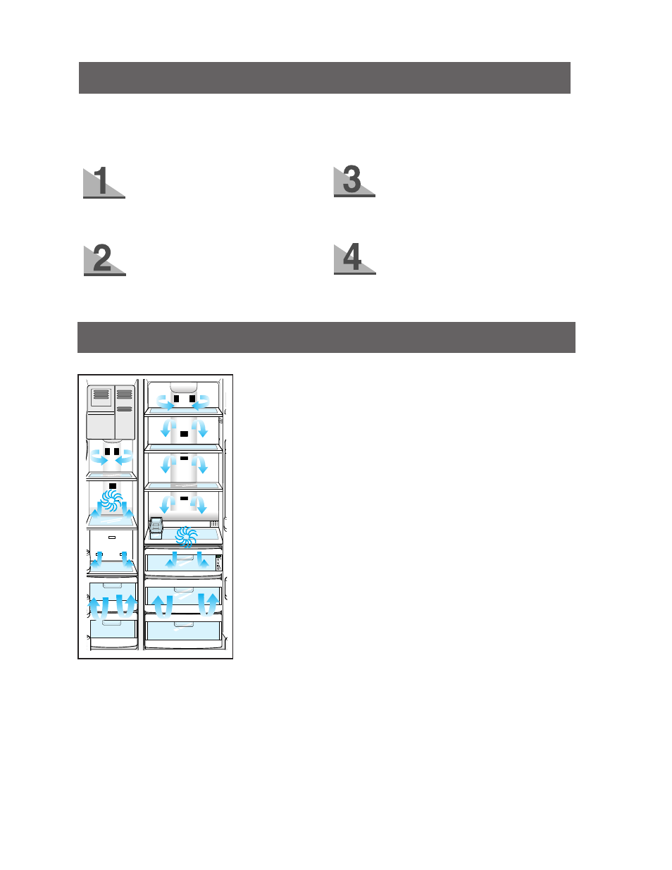 Major features, Setting up the refrigerator | Samsung RS2555SW-XAC User Manual | Page 4 / 32